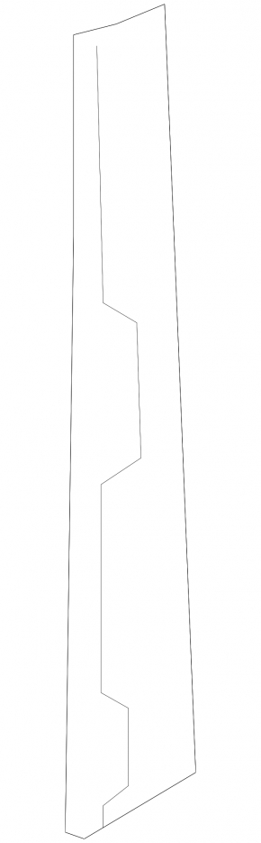 Front pillar trim middle left Audi A5 F5 17-20 5D gray