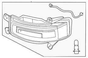 Rear left fog light for Hyundai Palisade 20-22