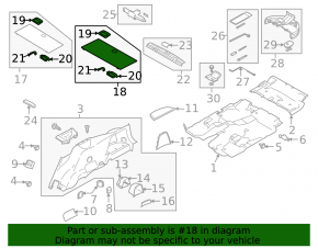 Subaru b10 Tribeca trunk floor
