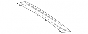 Rear bumper trim Mercedes W166 ML 12-15 chrome