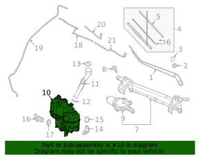 Mazda 3 14-18 BM Mexico Built Washer Reservoir, Without Neck