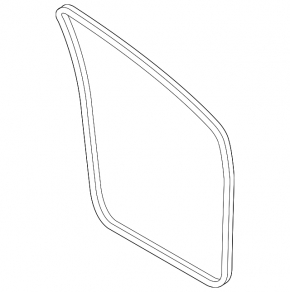 The front left door seal on a Ford Escape MK3 13-19 is worn out.