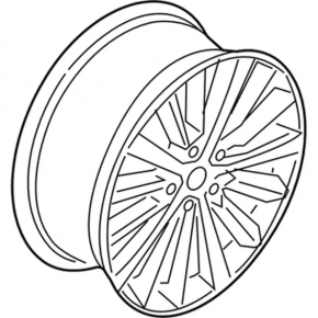 R18x8J Lincoln MKZ 17-20 curb rim