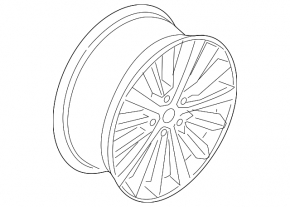 R18x8J Lincoln MKZ 17-20 curb rim