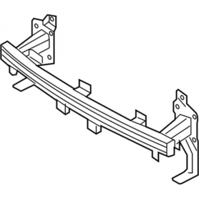 Lincoln MKZ 17-20 front bumper reinforcement without hook, rusty