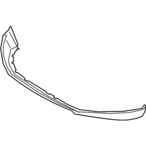 Lower lip of the front bumper Lincoln Nautilus 19-21 for parking sensors
