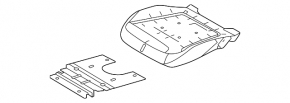 Passenger occupancy sensor Ford Mustang Mach-E 21-26 without airbag
