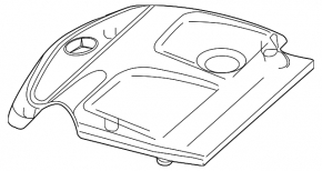 Engine cover Infiniti QX30 17- 2.0T