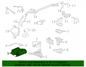 Carbon Canister Absorber Naked Honda CRV 17-19 2.4