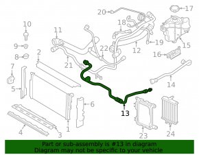Cooling system hose BMW 3 F30 12-18
