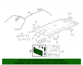 Left visor GMC Terrain 10-17