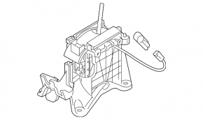 Mitsubishi Outlander 14-20 gearbox shifter without cover plate and indicator
