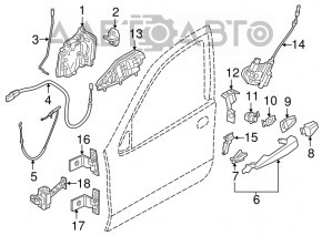 Front left door lock cylinder BMW X2 F39 18-23