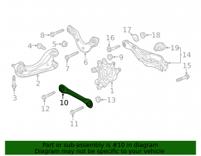 Rear left control arm for Honda Accord 18-22