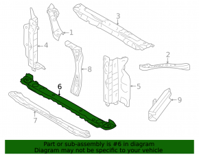 Subaru Crosstrek 24-26 TV lower bracket, internal