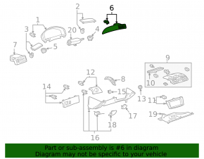 Right air duct Toyota Solara 2.4 04-06