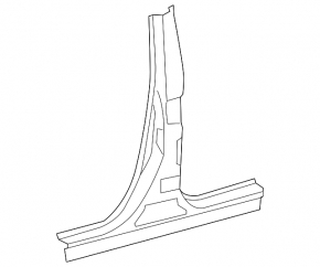 Body pillar central left Toyota Avalon 13-18 white 070