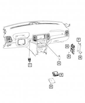 Body control module Dodge Durango 14-
