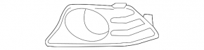 Left fog light frame Acura ILX 13-15 prerest