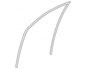 Front left window seal for Acura MDX 07-13