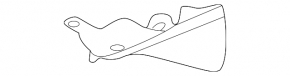 Rear left sill mudguard Nissan Rogue 21-23