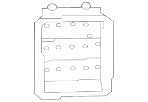 Left ventilation shield Mitsubishi Outlander 22-25