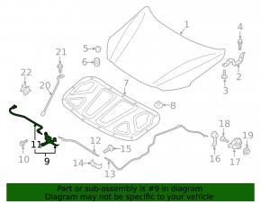 Hyundai Elantra AD 19-20 Hood Lock with Sensor