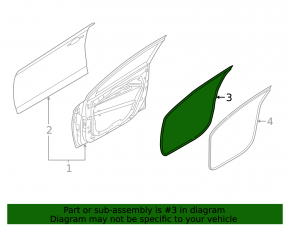 Kia EV6 Front Left Door Seal 22-24