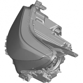 Headlight front left complete Chevrolet Equinox 18-21 xenon, sand