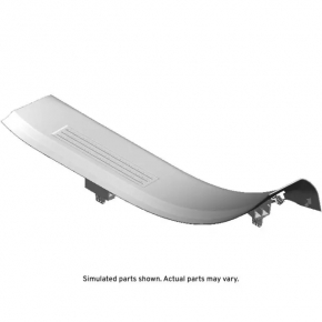 Door sill trim rear left GMC Terrain 18- black