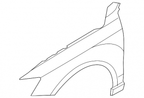 Front left wing for Audi Q3 8U 15-18