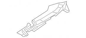 Right hood-wing seal for Audi A5 F5 18-25, inner, broken mount