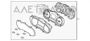 Kia Optima 2014-2016 hybrid instrument cluster, scratches