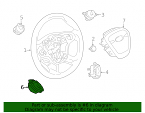 Steering wheel control buttons left bottom Ford C-max MK2 13-18