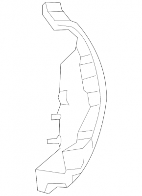 Left inner rear bumper mount for Lincoln MKX 2016-2018