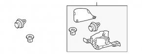 Front pillar trim lower left Mazda 6 13-17 black, scratches