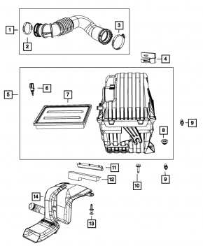 Air Filter Housing Dodge Journey 11- 2.4