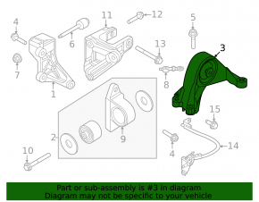 Nissan Ariya 23-25 front and rear engine mount