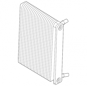 Automatic transmission oil cooler radiator BMW X5 G05 19-25 M, S68