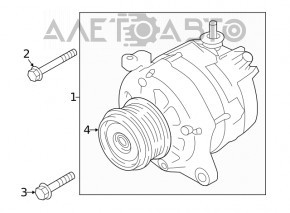 Generator Subaru Forester 19-SK jams, for spare parts