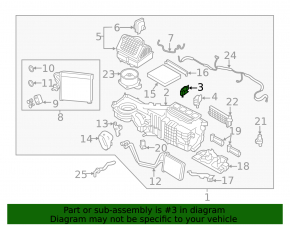 Actuator motor heater drive air conditioner Nissan Murano z52 15-24