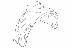 Front left fender liner Volvo XC60 10-17