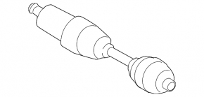 Front left half-shaft drive BMW X3 F25 11-17 AWD