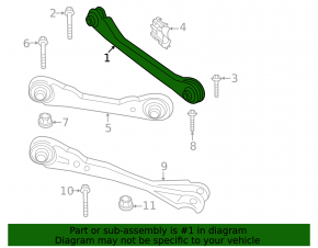 Rear right transverse control arm BMW 7 G70 23-25