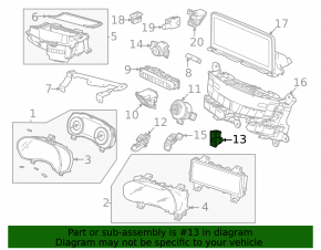 MAIN OOF/ON button Honda Accord 23-