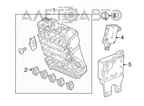 Fuse box under the dashboard Acura ILX 13-