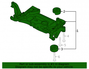 Front subframe VW CC 08-17