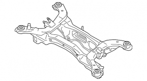 Rear subframe Mitsubishi Eclipse Cross 18-20 FWD