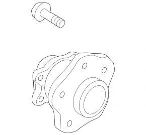 Rear right hub Nissan Leaf 11-17