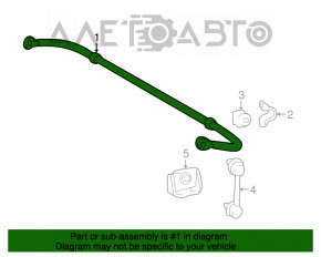 Rear stabilizer bar Lexus RX350 RX450h 16-19 21mm